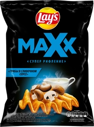 Чипсы картофельные LAY'S Max, со вкусом грибы в сливочном соусе, 110г