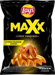 Чипсы картофельные LAY'S Max, со вкусом куриные крылышки барбекю, 110г