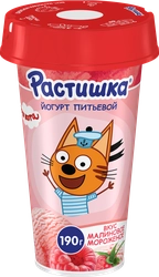 Йогурт питьевой РАСТИШКА со вкусом малинового мороженого 2,8%, без змж, 190г