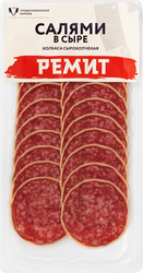 Изображение товара Колбаса сырокопченая РЕМИТ Салями в сыре, нарезка, 70г