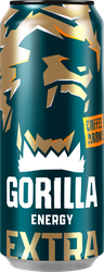 Напиток энергетический GORILLA Extra Energy пастеризованный сильногазированный, 0.45л