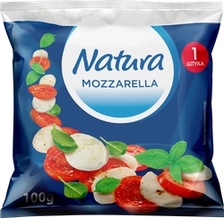 Сыр NATURA Моцарелла 45%, без змж, вес сыра 100г, 220г