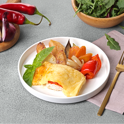 Филе куриное ЛЕНТА FRESH запеченное с томатами и картофелем айдахо, 280г
