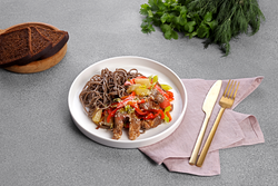 Свинина ЛЕНТА FRESH в кисло-сладком соусе с гречневой лапшой, 270г