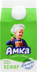 Кефир АМКА 3,2%, без змж, 450г