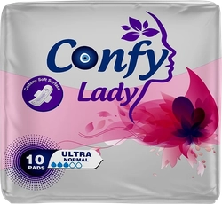 Прокладки гигиенические CONFY Lady Ultra Normal, 10шт