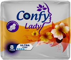 Прокладки гигиенические CONFY Lady Ultra Long, 8шт