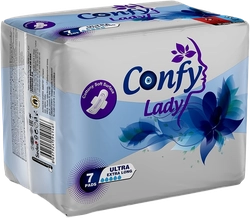 Прокладки гигиенические CONFY Lady Ultra Extra Long, 7шт