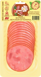 Ветчина ИНЕЙ Вкусный бутерброд, нарезка, 150г