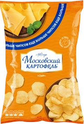 Чипсы МОСКОВСКИЙ КАРТОФЕЛЬ со вкусом сыра, 200г