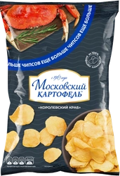 Чипсы МОСКОВСКИЙ КАРТОФЕЛЬ со вкусом королевского краба, 200г