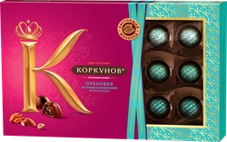 Конфеты шоколадные КОРКУНОВ Ореховая коллекция, 165г