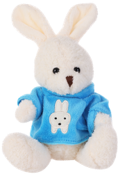 Изображение товара Игрушка мягкая BIGGA Зайчик, 15см, Арт. 044562-6