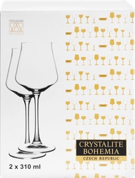 Набор бокалов для вина CRYSTALITE BOHEMIA Alca 310мл, стекло, Арт. 58372, 2шт