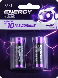 Элемент питания ENERGY BY LENTEL Alkaline battery, Арт. AA LR6-2B
