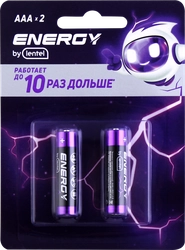 Элемент питания ENERGY BY LENTEL Alkaline battery, Арт. AAA LR03-2B