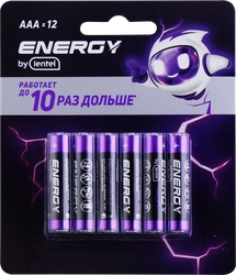 Элемент питания ENERGY BY LENTEL Alkaline battery, Арт. AAA LR03-12B