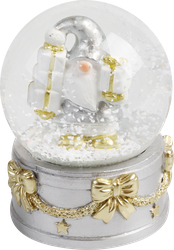 Изображение товара Шар водонаполненный HOMECLUB Зимний d=6,5см, белый, в ассортименте