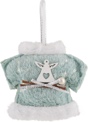 Изображение товара Украшение елочное HOMECLUB Рукавичка/Валенок/Колпак со снежинкой 13см, в ассортименте