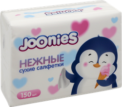 Салфетки сухие детские JOONIES Нежные, 150шт