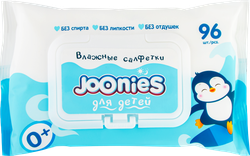 Изображение товара Салфетки влажные детские JOONIES c витамином Е, с клапаном, 96шт