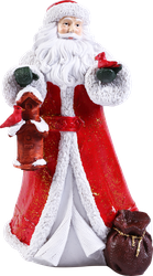 Изображение товара Фигура новогодняя HOMECLUB Дед Мороз с мешком 22,2см, полирезин, в ассортименте