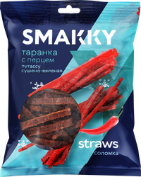 Рыба солено-сушеная SMAKKY Таранка с перцем, соломка, 70г