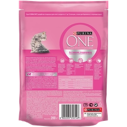 Корм сухой для котят PURINA ONE Kitten с курицей и цельными злаками, 200г