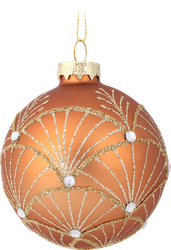 Изображение товара Шар елочный HOMECLUB Роскошь d=8см, глиттер, стекло, в ассортименте