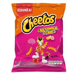 Чипсы кукурузные CHEETOS со вкусом ветчина и сыр, 50г