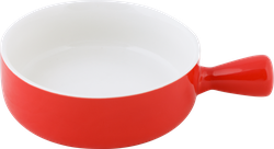 Изображение товара Форма для запекания HOMECLUB 19x14x5см, круглая, с ручкой, красная, фарфор, Арт. SD-BD1
