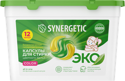 Изображение товара Капсулы для стирки SYNERGETIC Color, 12шт