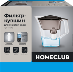 Фильтр-кувшин для очистки воды HOMECLUB 2.5л + 1 кассета
