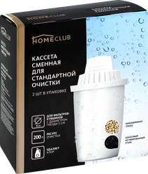 Кассета сменная для стандартной очистки HOMECLUB фильтрующая, 2шт