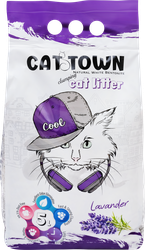 Наполнитель для кошачьего туалета CAT TOWN комкующийся с ароматом лаванды, 5л
