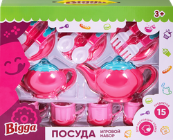 Изображение товара Игровой набор BIGGA Посуда 15 предметов, Арт. RU000029