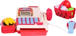 Игровой набор BIGGA Кассовый аппарат с аксессуарами, со звуковыми эффектами, 21 предмет, Арт. RU000037