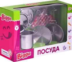 Игровой набор BIGGA Посуда, 9 предметов, Арт. LK924067