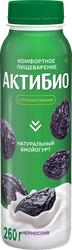 Изображение товара Биойогурт питьевой АКТИБИО Чернослив 1,5%, без змж, 260г
