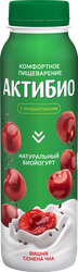 Изображение товара Биойогурт питьевой АКТИБИО Вишня, семена чиа 1,5%, без змж, 260г