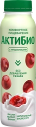 Биойогурт питьевой АКТИБИО Яблоко, вишня, финик без сахара 1,5%, без змж, 260г