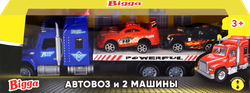 Изображение товара Набор игровой BIGGA Автовоз инерционный и 2 машины, Арт. 666-09A