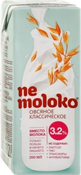 Напиток овсяный NEMOLOKO Классический, 200мл