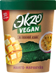 Изображение товара Десерт замороженный ЭKZO Веган Манго-маракуйя, картонный стакан, 270г