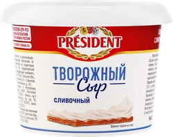 Сыр творожный PRESIDENT Сливочный, без змж, 140г