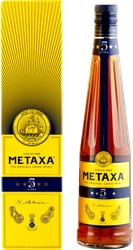 Напиток спиртной METAXA 5 лет, 38%, 0.7л