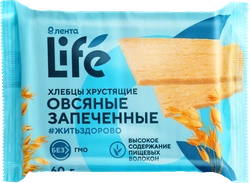 Хлебцы овсяные ЛЕНТА LIFE хрустящие запеченные, 60г