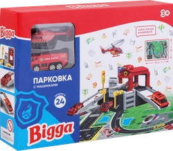 Набор игровой BIGGA Парковка с машинками, 24 предмета, Арт. 2203I0107