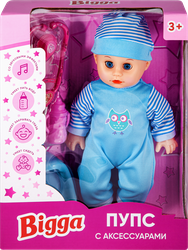 Изображение товара Набор игровой BIGGA Пупс с аксессуарами со звуковыми эффектами, 5 предметов, Арт. 2206O0146