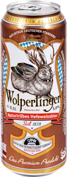 Пиво светлое WOLPERTINGER Naturtrubes Hefeweissbier пшеничное нефильтрованное пастеризованное 5,5%, 0.5л